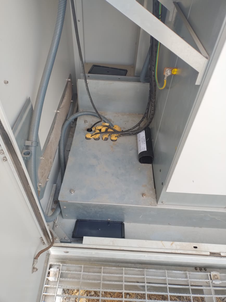 Daño potencial en cableado interior de gabinete por roedores